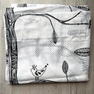 One Panel Ikea Curtain Eivor with Birds Leaves Branches Trees Design Brand New